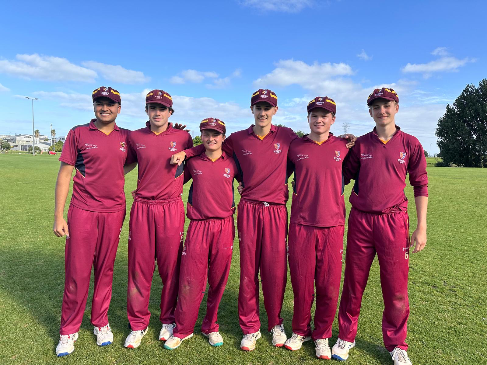 Cricket Players Smiling For Group Photo