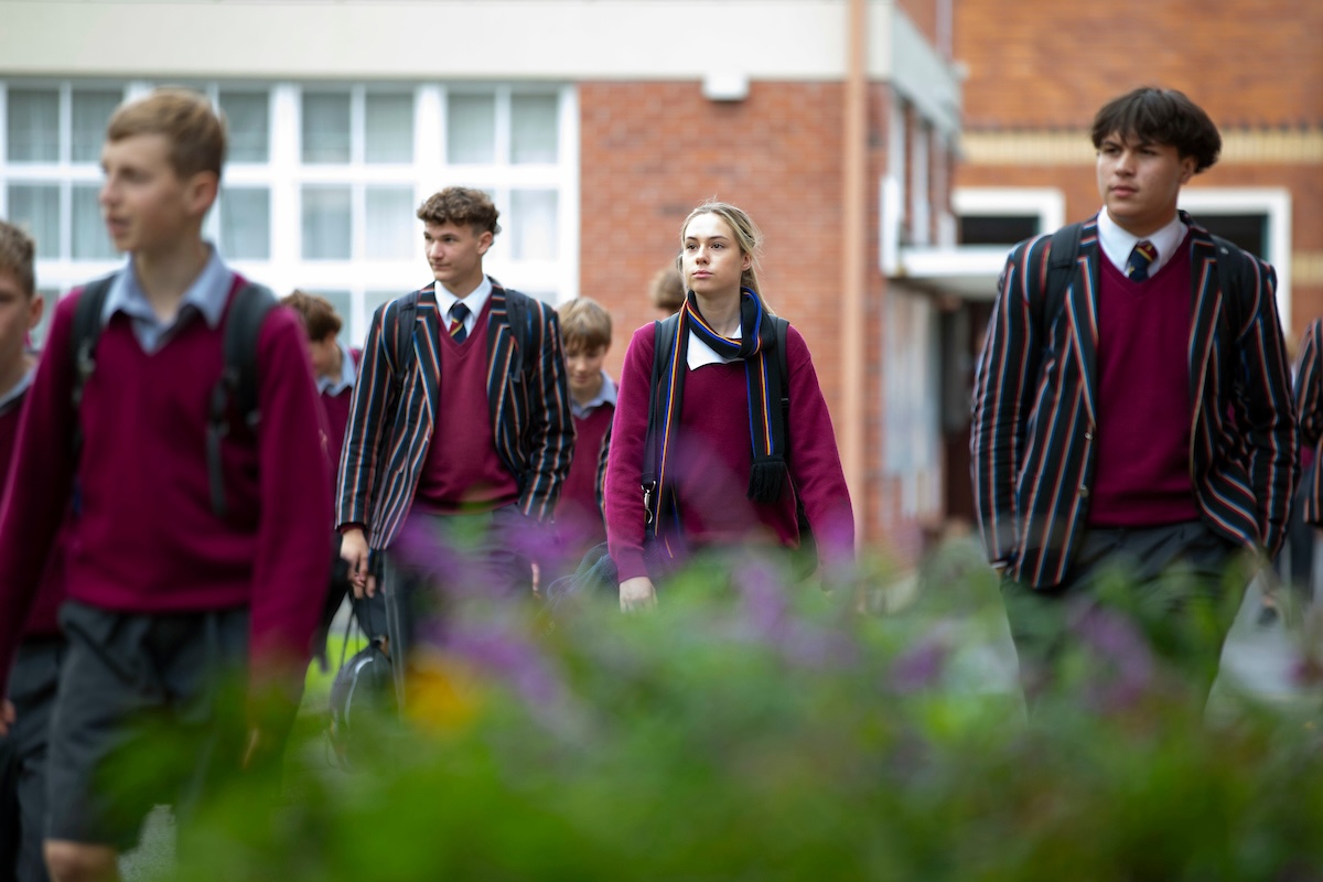 Students on campus