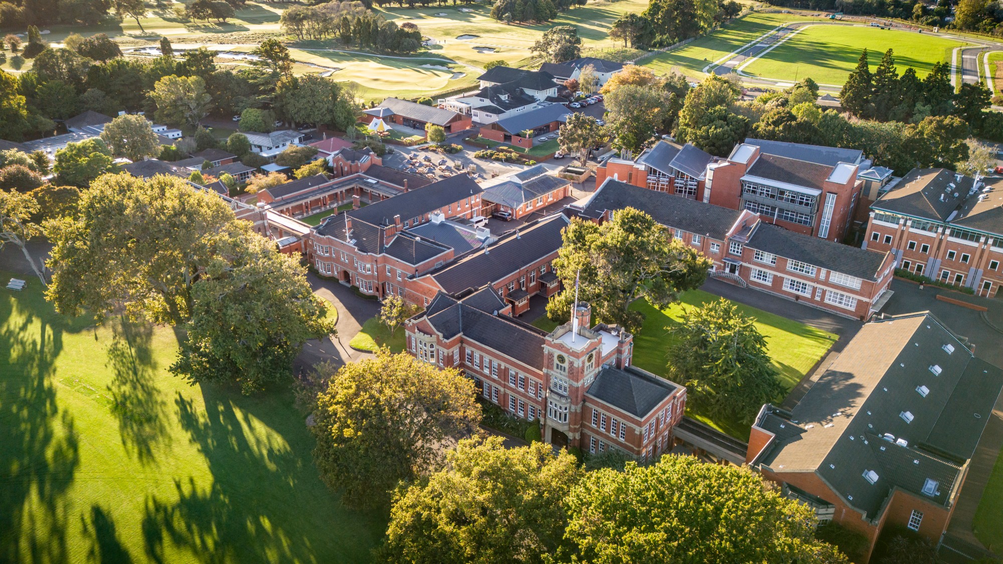 College Campus aerial 